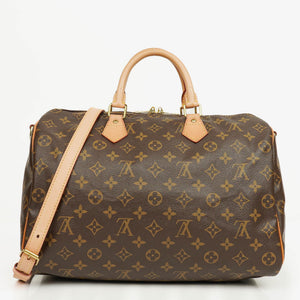 Louis Vuitton Speedy 35 Bandouliere Monogram Canvas Handbag