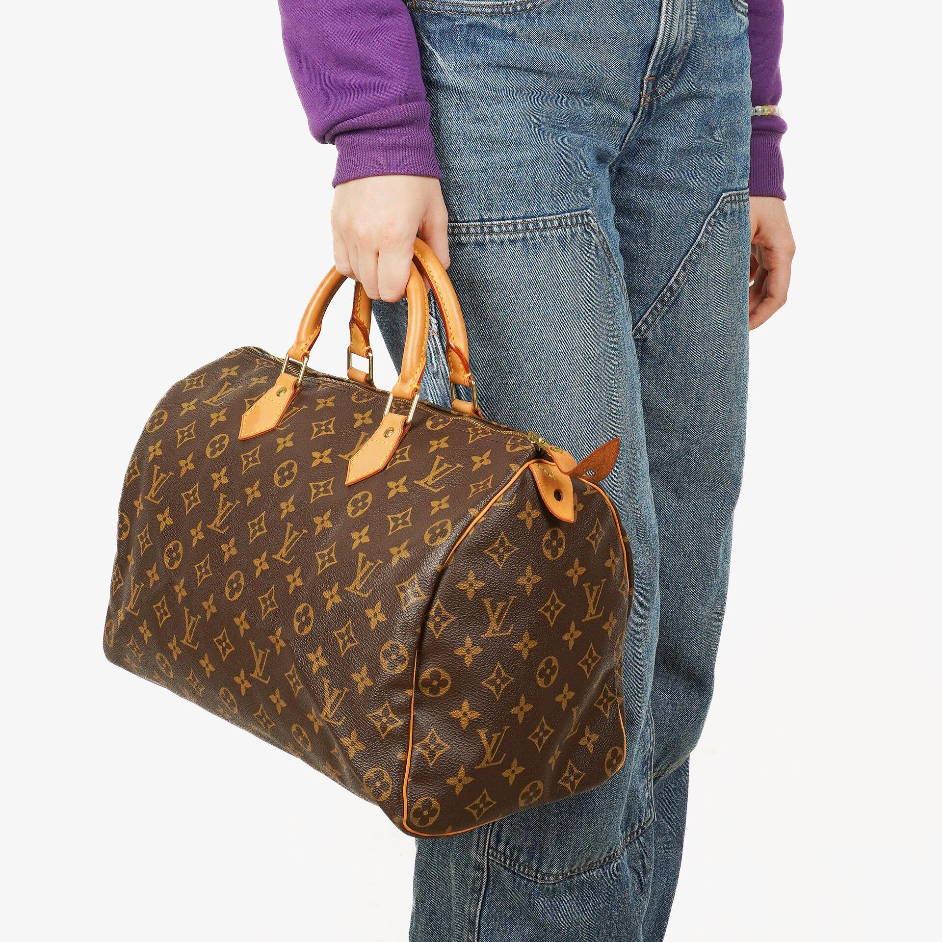 Louis Vuitton Speedy 35 Monogram Canvas Handbag