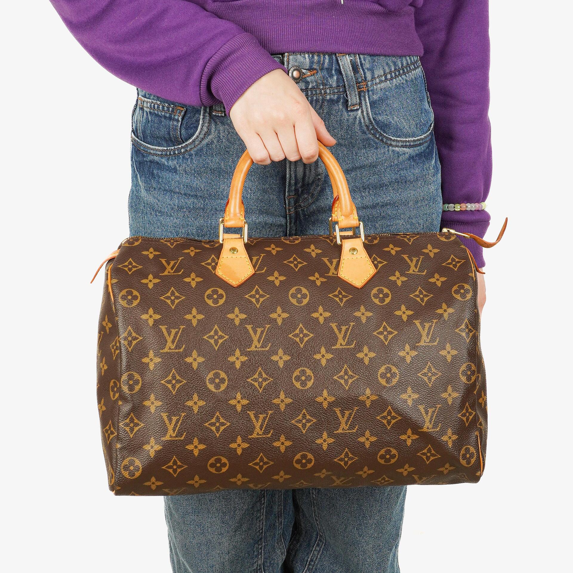 Louis Vuitton Speedy 35 Monogram Canvas Handbag