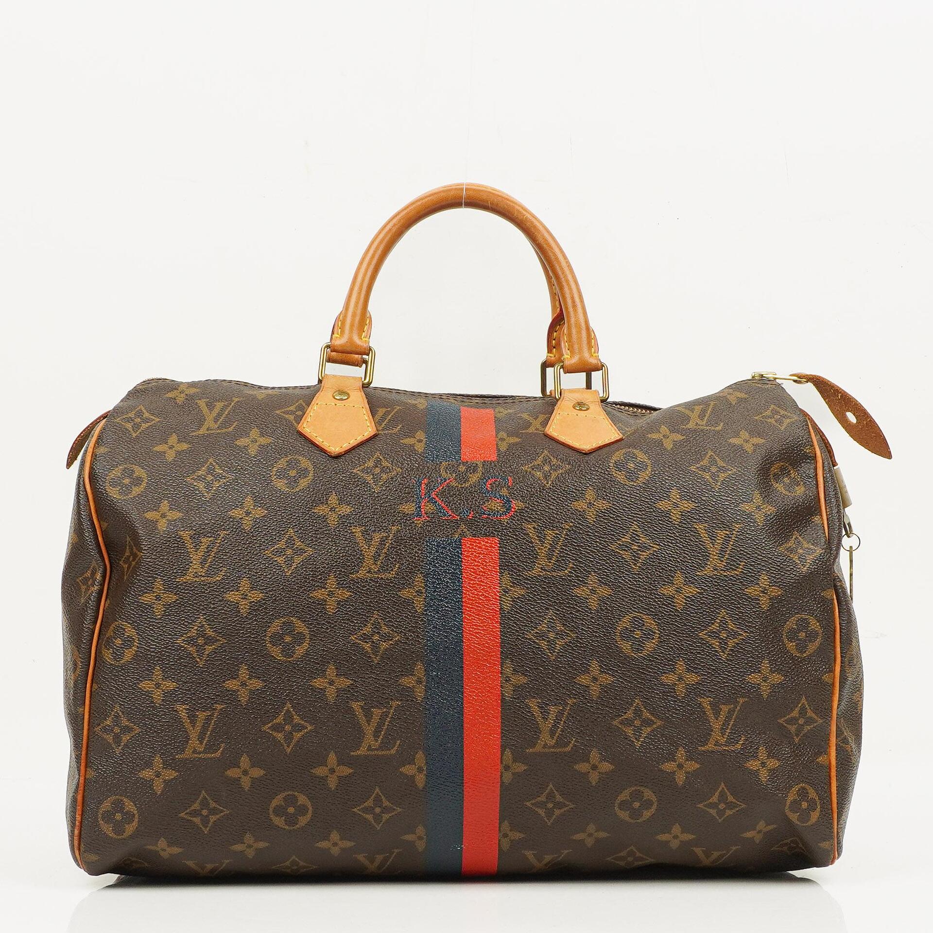 Louis Vuitton Speedy 35 Monogram Canvas Handbag