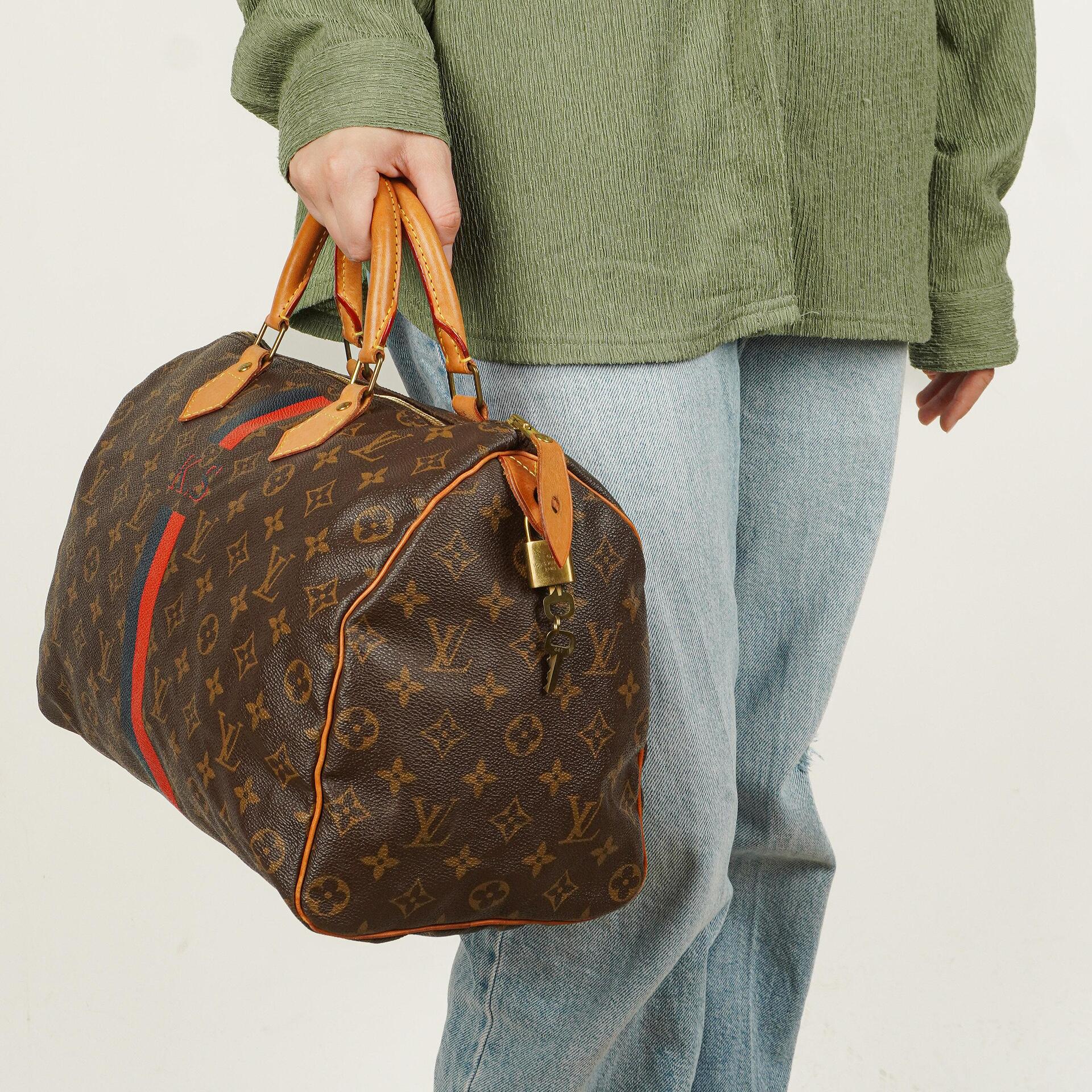 Louis Vuitton Speedy 35 Monogram Canvas Handbag