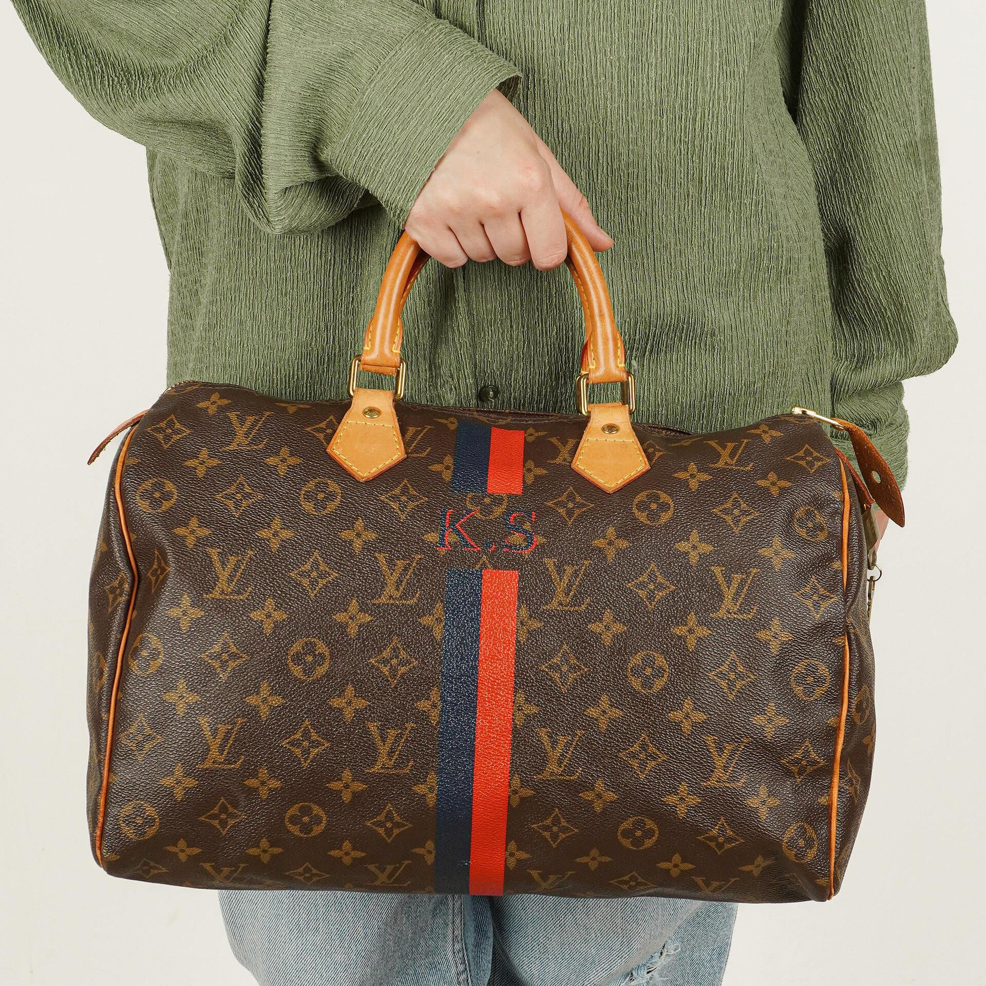 Louis Vuitton Speedy 35 Monogram Canvas Handbag