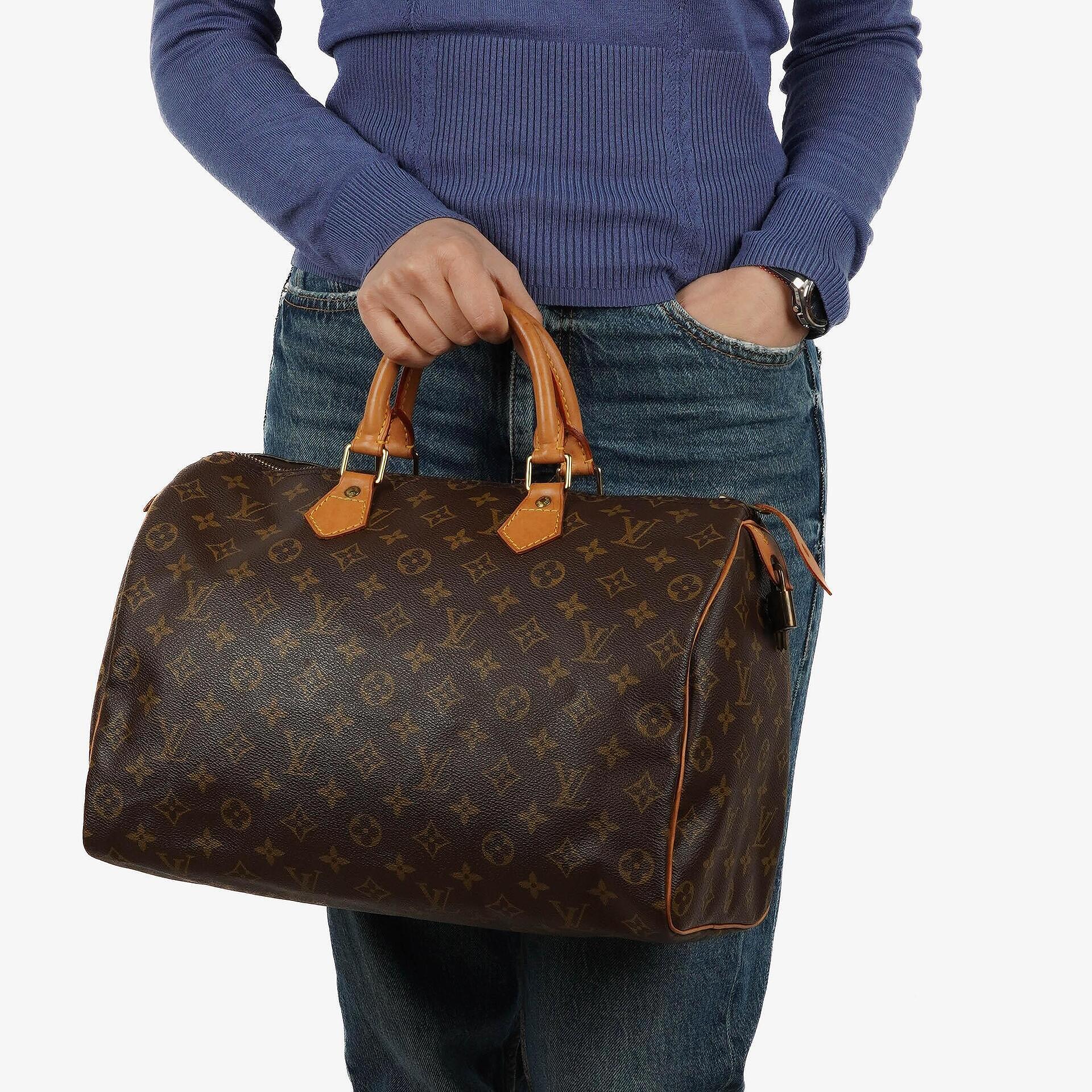 Louis Vuitton Speedy 35 Monogram Canvas Handbag