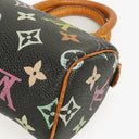 Louis Vuitton Takashi Murakami Nano Speedy Black Multicolour Monogram Coated Canvas Mini Bag