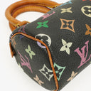 Louis Vuitton Takashi Murakami Nano Speedy Black Multicolour Monogram Coated Canvas Mini Bag