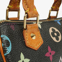 Louis Vuitton Takashi Murakami Nano Speedy Black Multicolour Monogram Coated Canvas Mini Bag