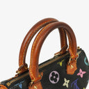 Louis Vuitton Takashi Murakami Nano Speedy Black Multicolour Monogram Coated Canvas Mini Bag
