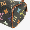 Louis Vuitton Takashi Murakami Nano Speedy Black Multicolour Monogram Coated Canvas Mini Bag