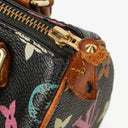 Louis Vuitton Takashi Murakami Nano Speedy Black Multicolour Monogram Coated Canvas Mini Bag