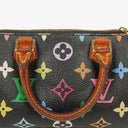 Louis Vuitton Takashi Murakami Nano Speedy Black Multicolour Monogram Coated Canvas Mini Bag