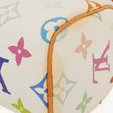 Louis Vuitton Takashi Murakami Nano Speedy White Multicolour Monogram Coated Canvas Mini Bag