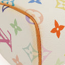 Louis Vuitton Takashi Murakami Nano Speedy White Multicolour Monogram Coated Canvas Mini Bag
