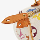 Louis Vuitton Takashi Murakami Nano Speedy White Multicolour Monogram Coated Canvas Mini Bag