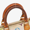 Louis Vuitton Takashi Murakami Nano Speedy White Multicolour Monogram Coated Canvas Mini Bag