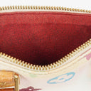 Louis Vuitton Takashi Murakami Nano Speedy White Multicolour Monogram Coated Canvas Mini Bag