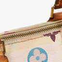 Louis Vuitton Takashi Murakami Nano Speedy White Multicolour Monogram Coated Canvas Mini Bag