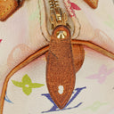Louis Vuitton Takashi Murakami Nano Speedy White Multicolour Monogram Coated Canvas Mini Bag