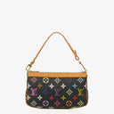 Louis Vuitton Takashi Murakami Pochette Accessoire Black Multicolor Clutch Handbag