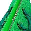 Louis Vuitton Taurillon Illusion Keepall Tote Monogram Bleu Vert