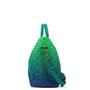 Louis Vuitton Taurillon Illusion Keepall Tote Monogram Bleu Vert