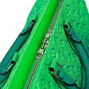 Louis Vuitton Taurillon Illusion Keepall Tote Monogram Bleu Vert