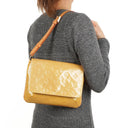 Louis Vuitton Thompson Street Shoulder Bag In Yellow Monogram Vernis Leather