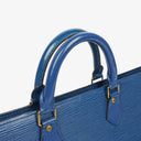 Louis Vuitton Triangle Blue EPI Leather Handbag