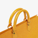 Louis Vuitton Triangle Yellow EPI Leather Handbag