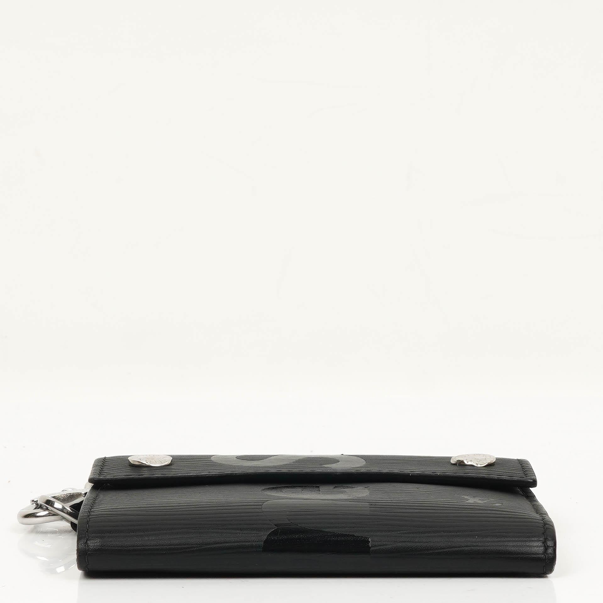 Louis Vuitton x Supreme EPI Black Leather Chain Wallet