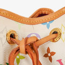 Louis Vuitton x Takashi Murakami White Multicolore Monogram Coated Canvas Petit Noe Shoulder Bag
