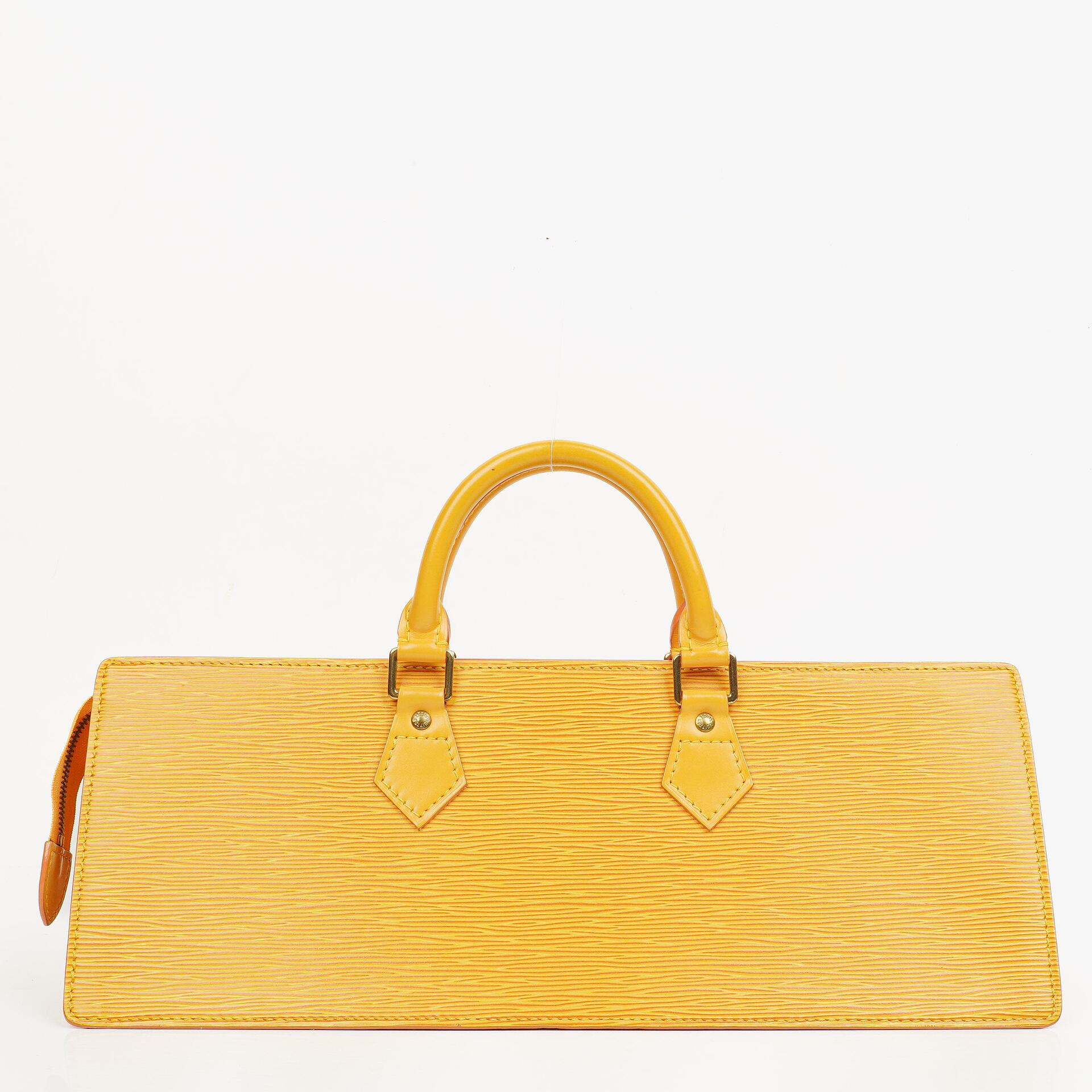 Louis Vuitton Yellow EPI Leather Sac Triangle Bag