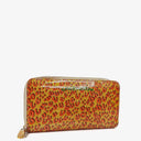 Louis Vuitton Zippy Leopard Print Vernis Blanc Corail Wallet