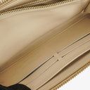Louis Vuitton Zippy Leopard Print Vernis Blanc Corail Wallet