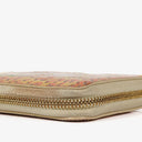 Louis Vuitton Zippy Leopard Print Vernis Blanc Corail Wallet