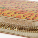 Louis Vuitton Zippy Leopard Print Vernis Blanc Corail Wallet