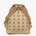 MCM Visetos Coated Studded Neutral Canvas Backpack