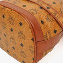 MCM Visetos Cognac Bucket Bag