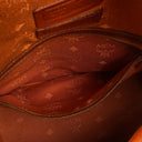 MCM Visetos Cognac Bucket Bag