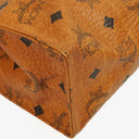 MCM Visetos Cognac Coated Canvas Pouch