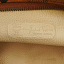 MCM Visetos Cognac Coated Canvas Pouch