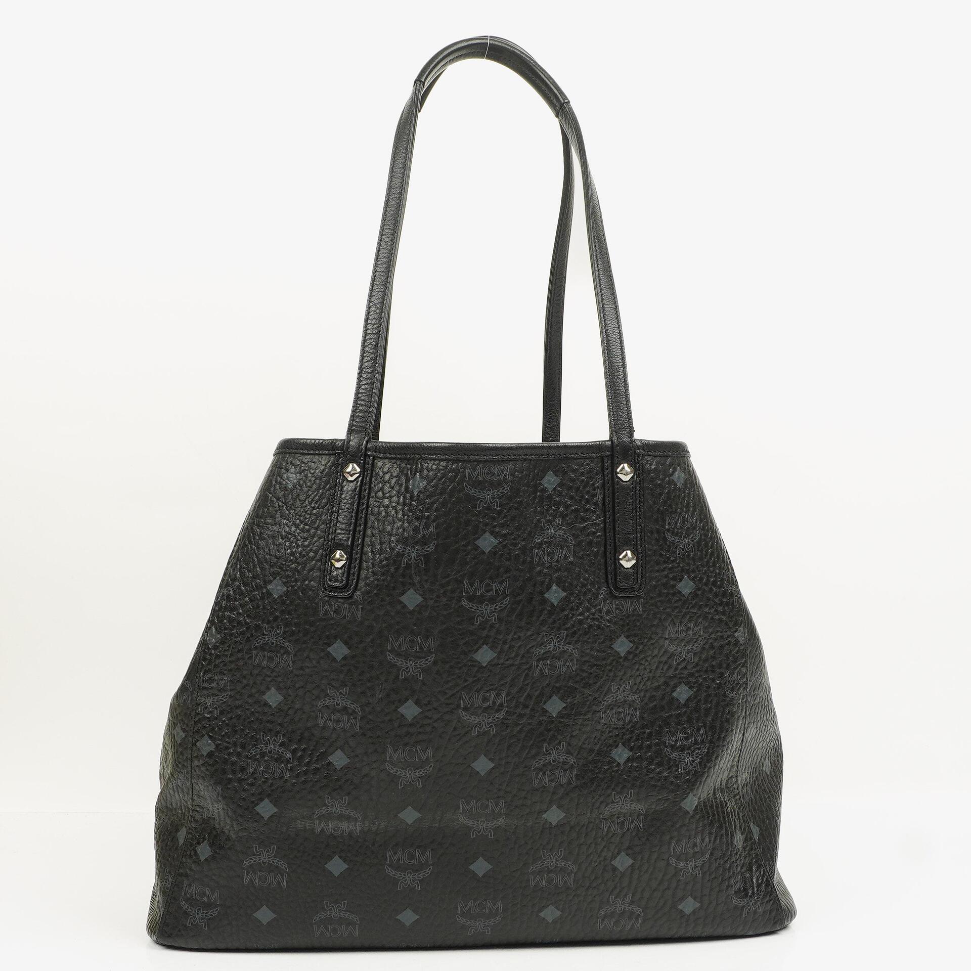 MCM Visetos Large Liz Reversible Shopper Tote Bag