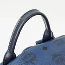 MCM Visetos Stark M Medium Studded Blue Backpack