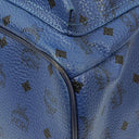 MCM Visetos Stark M Medium Studded Blue Backpack