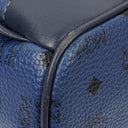 MCM Visetos Stark M Medium Studded Blue Backpack