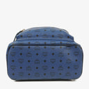 MCM Visetos Stark M Medium Studded Blue Backpack