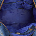 MCM Visetos Stark M Medium Studded Blue Backpack