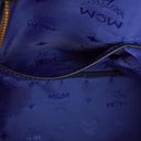 MCM Visetos Stark M Medium Studded Blue Backpack