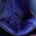 MCM Visetos Stark M Medium Studded Blue Backpack