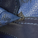 MCM Visetos Stark M Medium Studded Blue Backpack