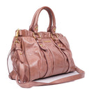 Miu Miu Vitello Shine Satchel Bag